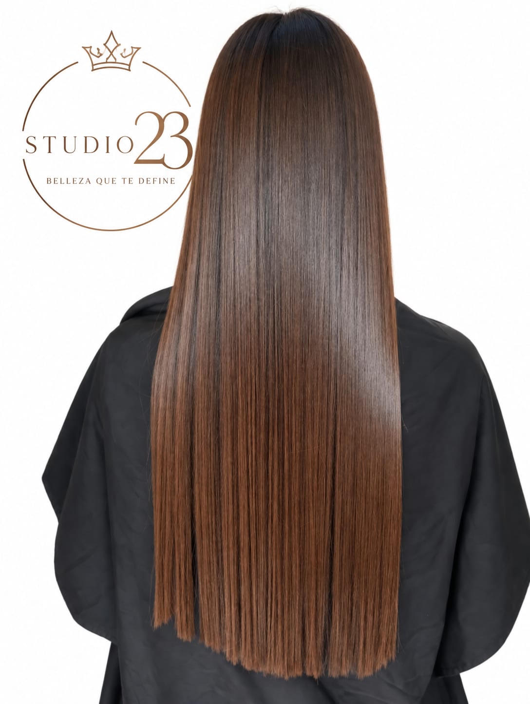 Alisado profesional: cabello largo, lacio y brillante